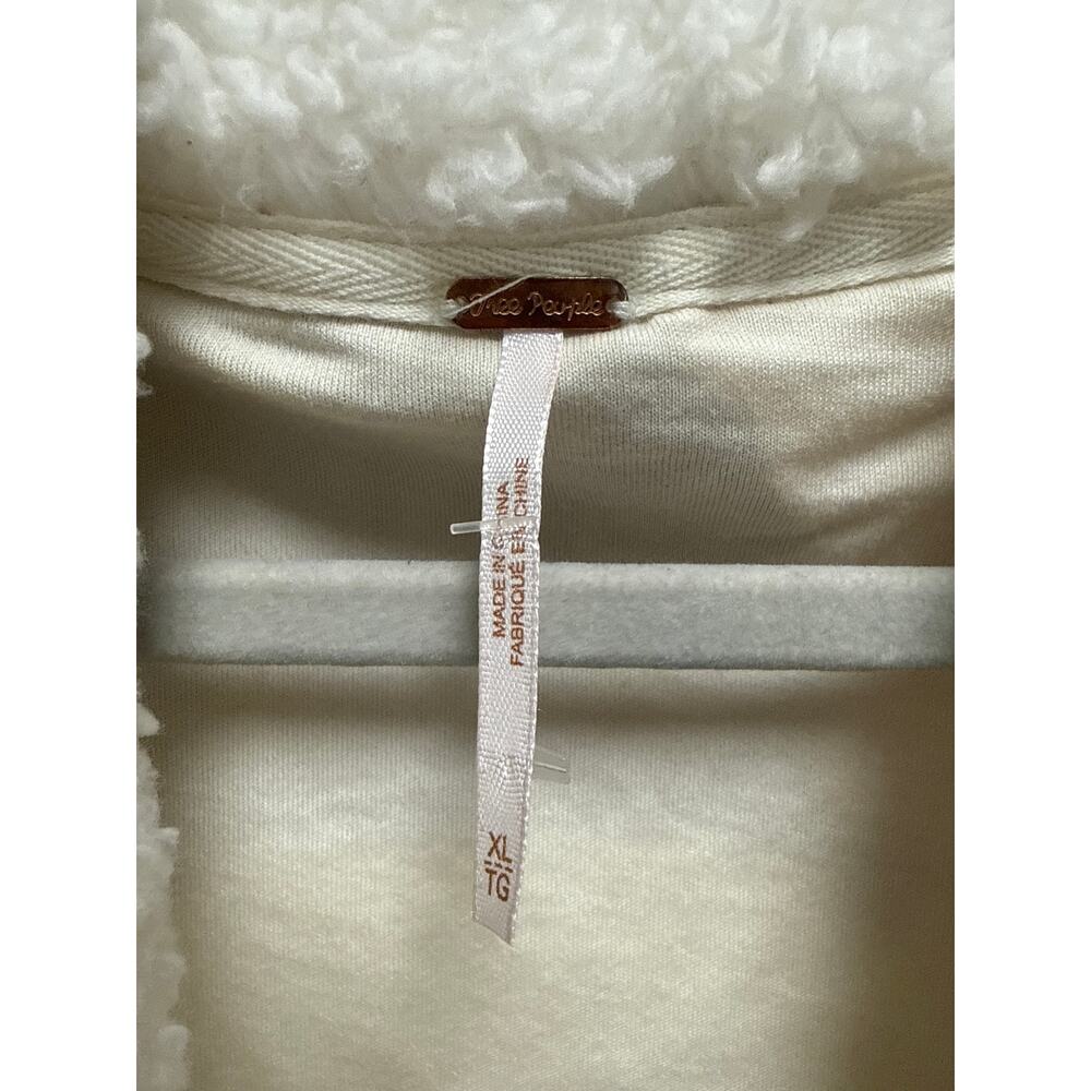 Free People Oversized Selma Cardi Color Block Sherpa Cardigan Bohemian Size XL - Picture 8 of 9